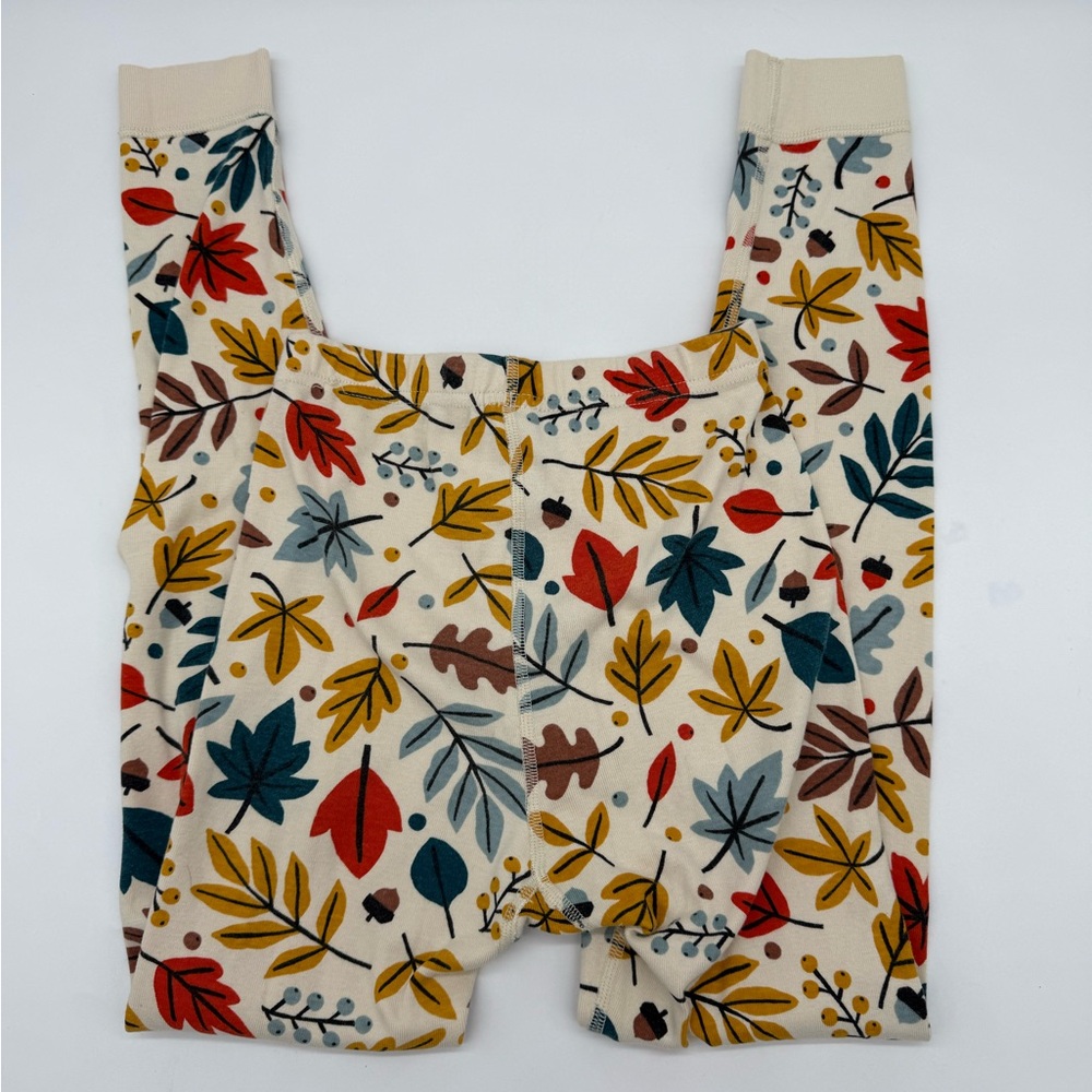 Hanna Andersson Fall Leaf Print Pajama Pants- Multicolor - Picture 6 of 7